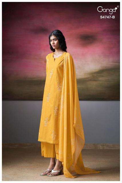 Ganga mishvya 4747 wholesale dress materials in mumbai with price