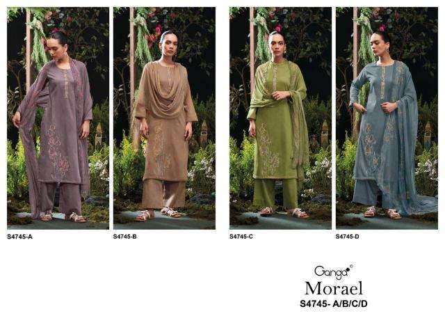 Ganga morael 4745 surat wholesale dress market address