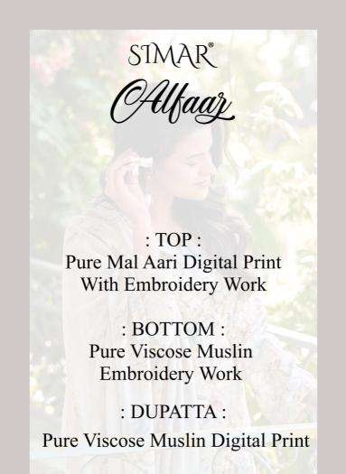 Glossy simar alfaaz dress material market in kolkata