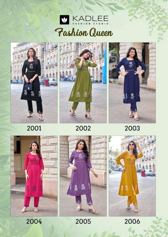 Kadlee fashion queen wholesale kurti set india