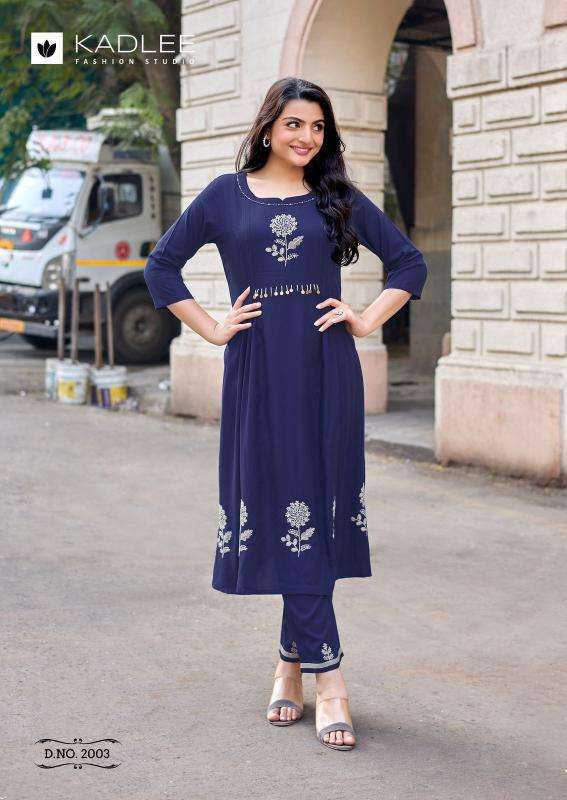 Kadlee fashion queen wholesale kurti set india