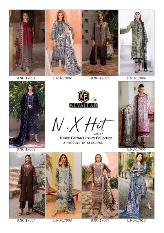 Keval fab nx hit vol-17 dress material in Mumbai