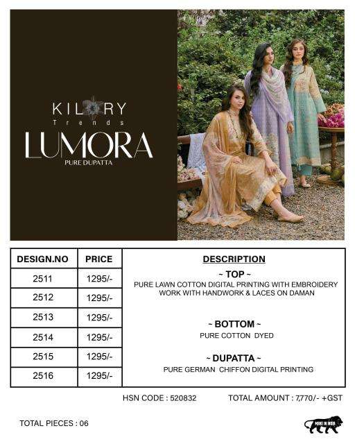 Kilory lumora dress material wholesale market in india
