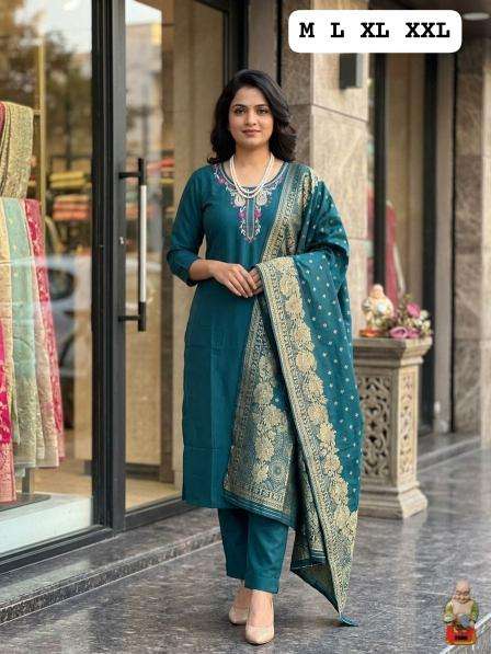 Krunique 3pcs best wholesale kurti market in india