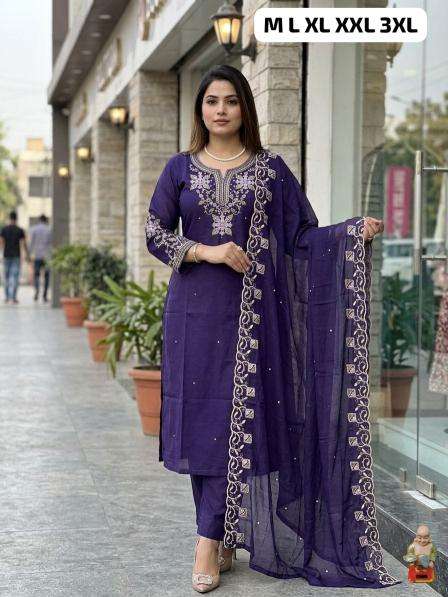 Krunique 3pcs biggest wholesale kurti market in india