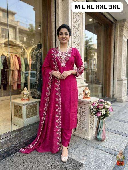 Krunique 3pcs cheapest wholesale kurti market in india