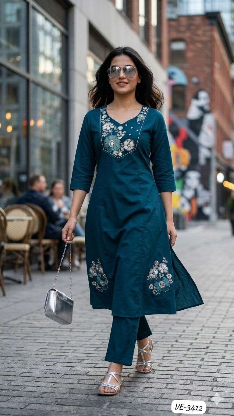 Ladies Flavour 3411 To 3413 Designer kurtis in Surat