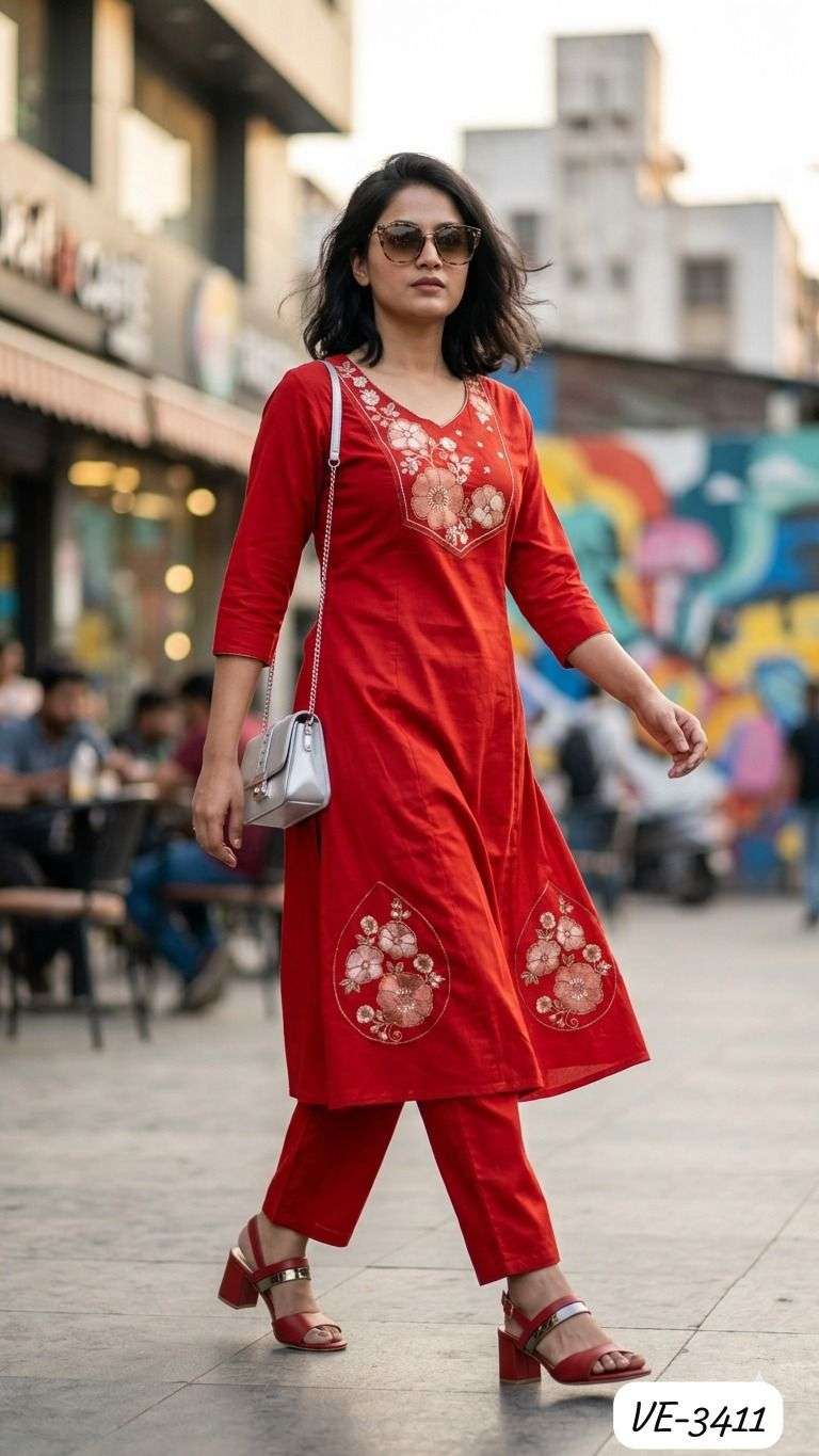 Ladies Flavour 3411 To 3413 Designer kurtis in Surat