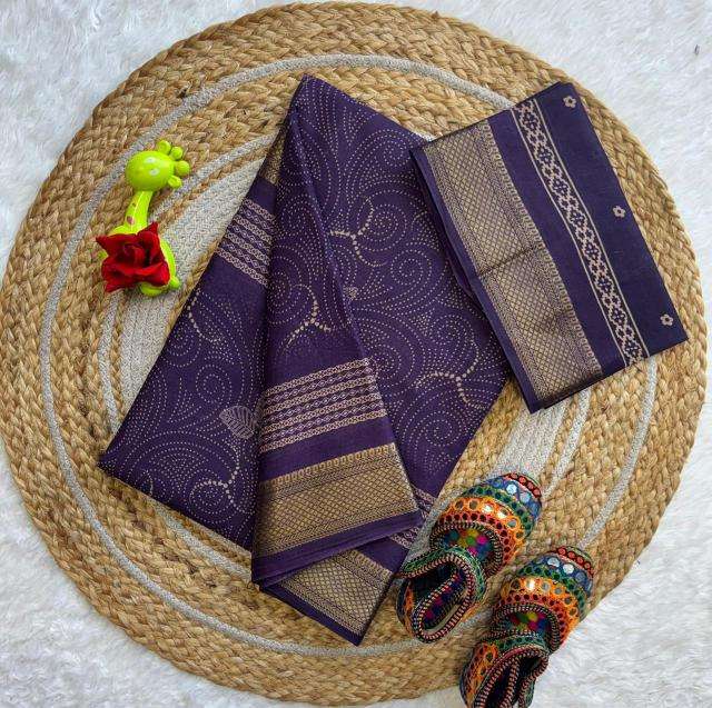 Lakhani chatai border cotton wholesale saree market in surat
