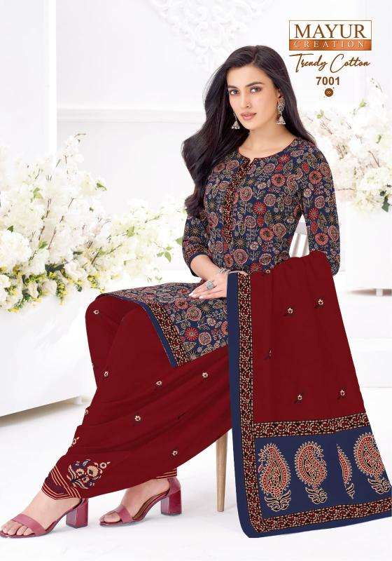 Mayur trendy cotton vol-7 wholesale dress material suppliers in mumbai