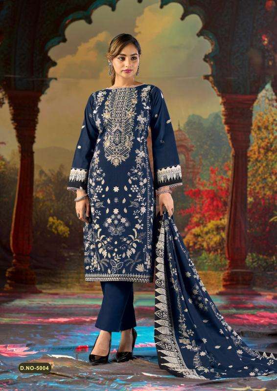 Mizaj jazmin vol-5 wholesale market in ahmedabad for dress materials