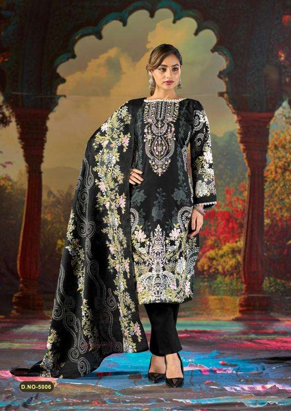 Mizaj jazmin vol-5 wholesale market in ahmedabad for dress materials