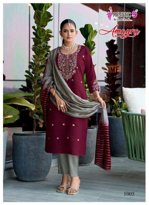 Mystic9 amayra vol 1 cheapest wholesale kurti market in india
