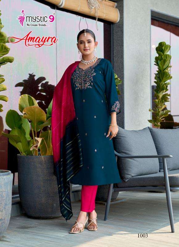 Mystic9 amayra vol 1 cheapest wholesale kurti market in india