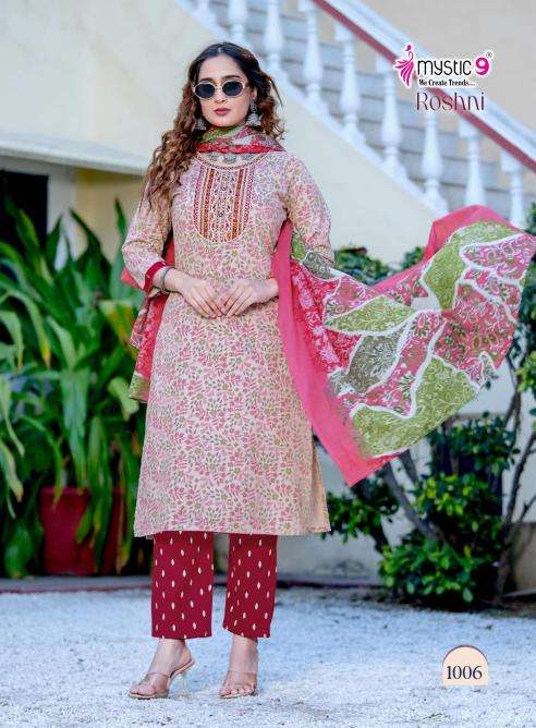 Mystic9 roshni vol 1 wholesale kurti market in ahmedabad near me