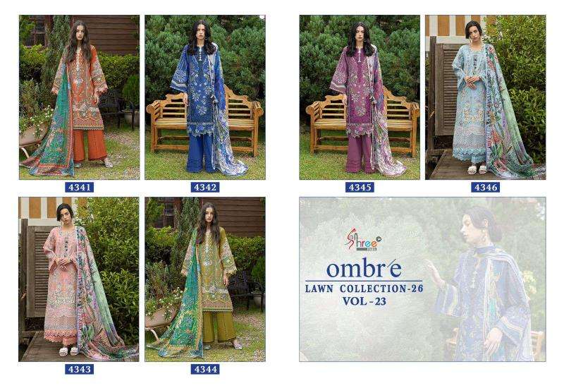 Ombre lawn collection 26 vol 23 salwar kameez wholesale market in mumbai