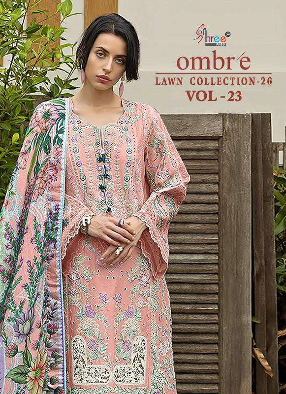 Ombre lawn collection 26 vol 23 salwar kameez wholesale market in mumbai