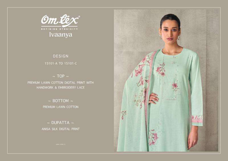 Omtex ivaanya cotton dress material wholesale in ahmedabad