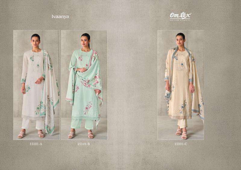 Omtex ivaanya cotton dress material wholesale in ahmedabad