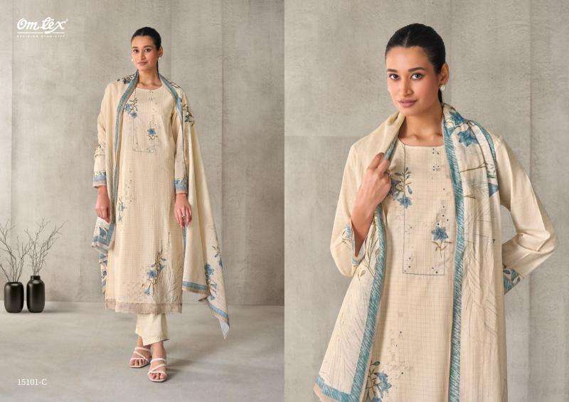 Omtex ivaanya cotton dress material wholesale in ahmedabad