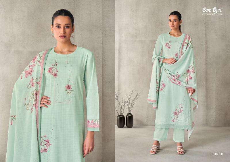 Omtex ivaanya cotton dress material wholesale in ahmedabad