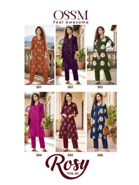 Ossm rosy vol 3 coord set short kurti wholesale market in pune