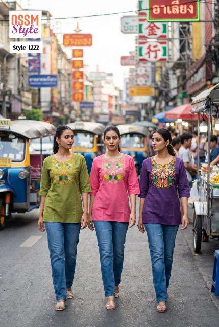 Ossm style 1222 wholesale kurti market in pune