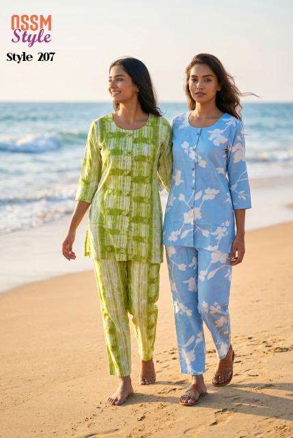 Ossm style 207 coord set best wholesale kurti market in mumbai