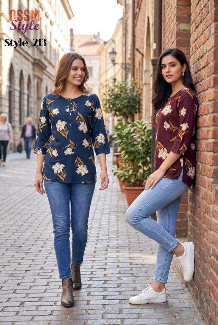 Ossm style 213 best wholesale kurti market in surat with price