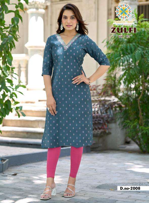 Passion tree zulfi vol 2 best wholesale kurti market in surat