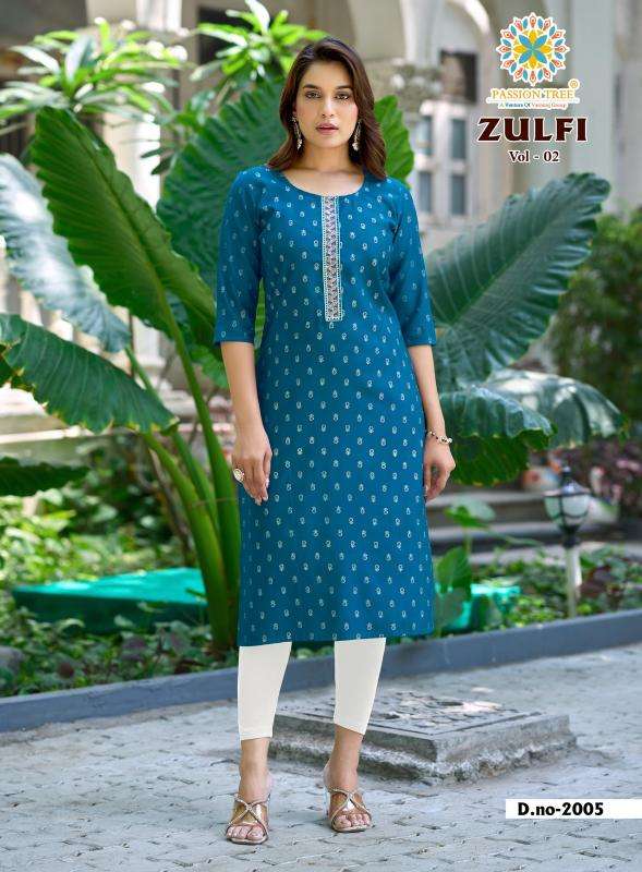 Passion tree zulfi vol 2 best wholesale kurti market in surat