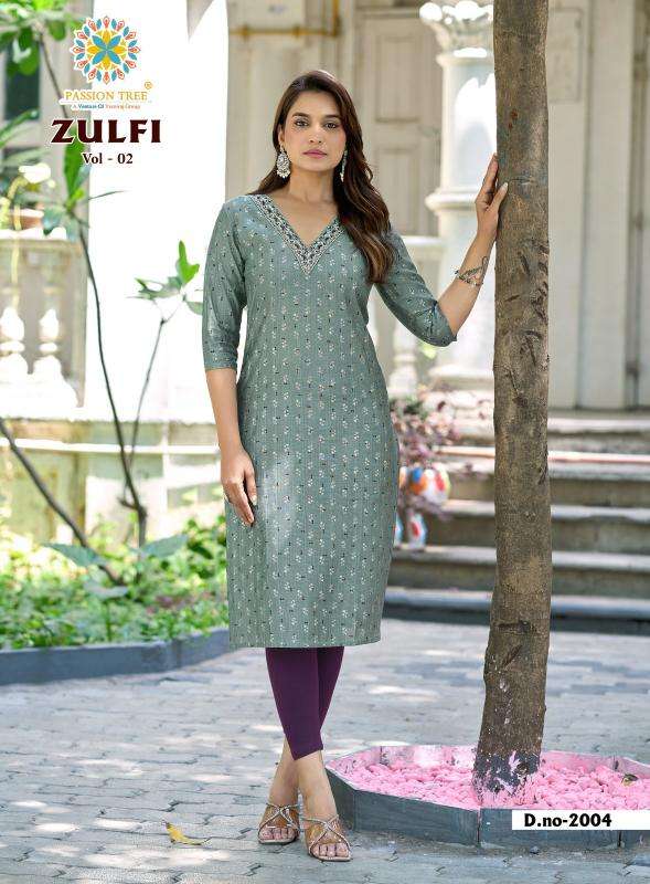 Passion tree zulfi vol 2 best wholesale kurti market in surat