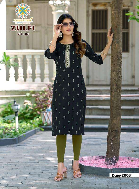 Passion tree zulfi vol 2 best wholesale kurti market in surat