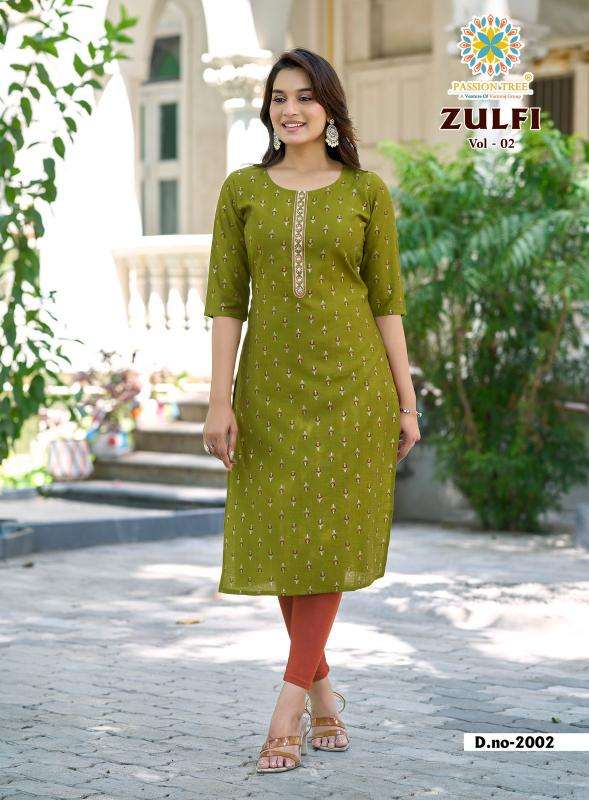 Passion tree zulfi vol 2 best wholesale kurti market in surat