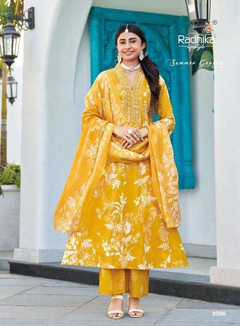 Radhika lifestyle summer garden vol-2 wholesale indian kurtis