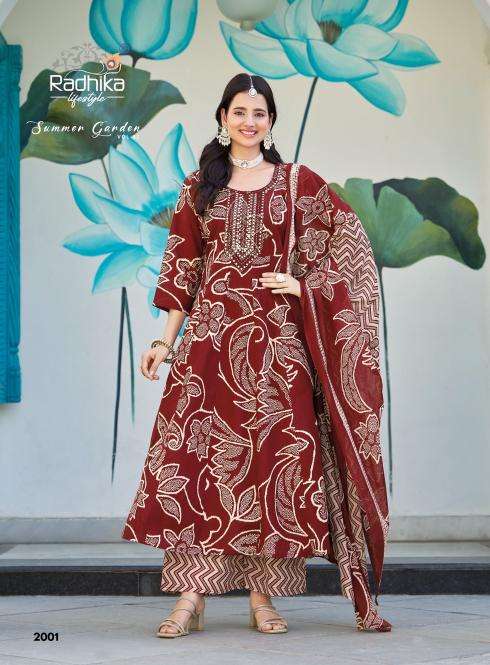 Radhika lifestyle summer garden vol-2 wholesale indian kurtis