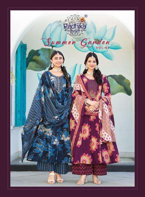 Radhika lifestyle summer garden vol-2 wholesale indian kurtis