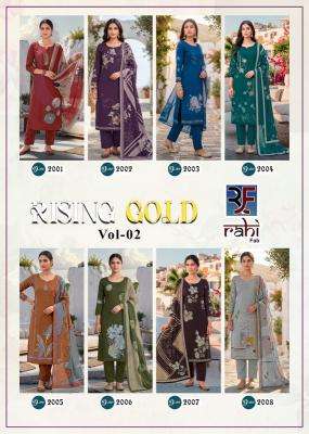 Rahi rising gold vol-2 best wholesale dress material market in mumbai