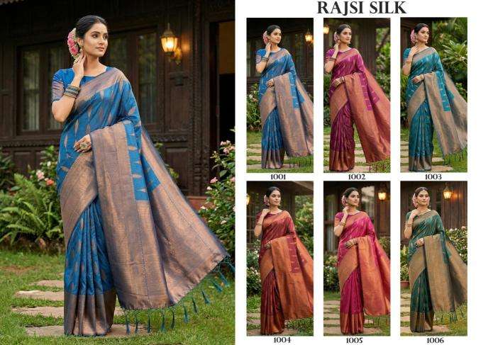 SHREE SHYAM FASHION RAJSI SILK best wholesale saree market in surat with price