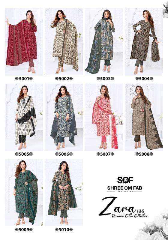 Sof zara vol-5 wholesale dress material hyderabad photos