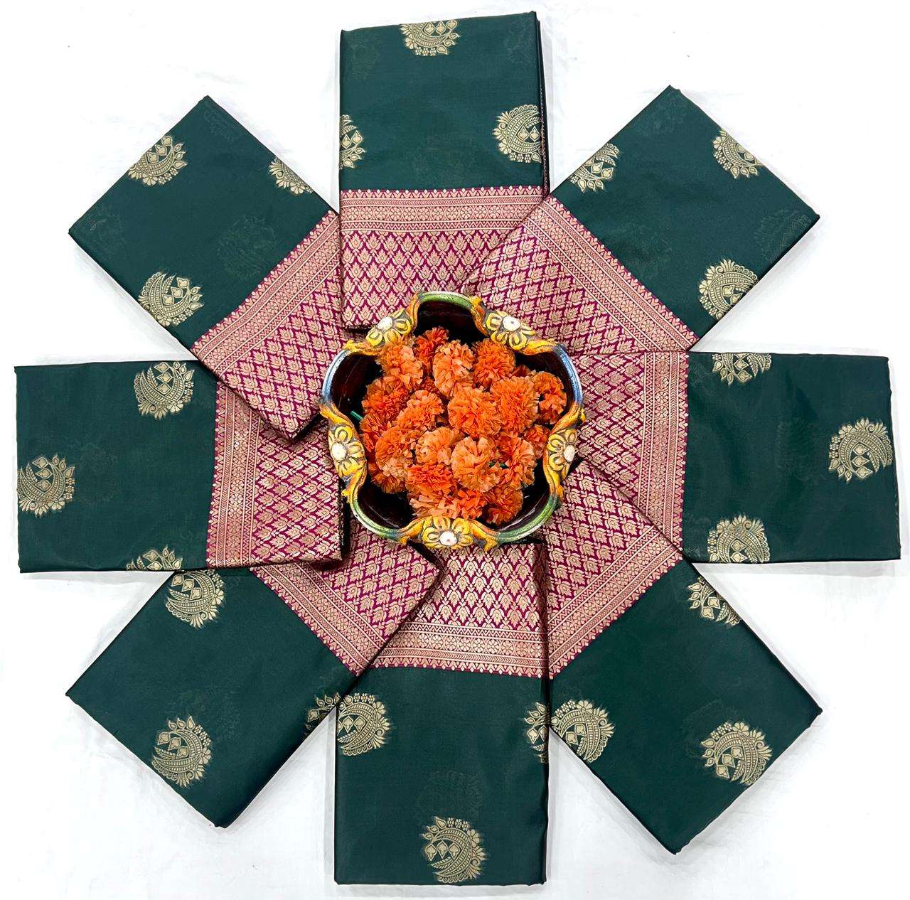 Soft Silk 6090 Lichi Silk Partywear sarees wholesale in Mumbai