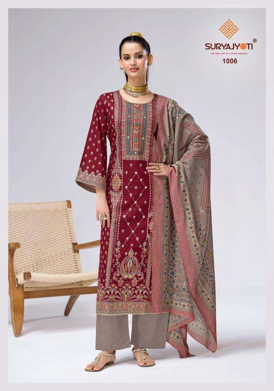 Suryajyoti charvi vol-1 wholesale dress material market in pune