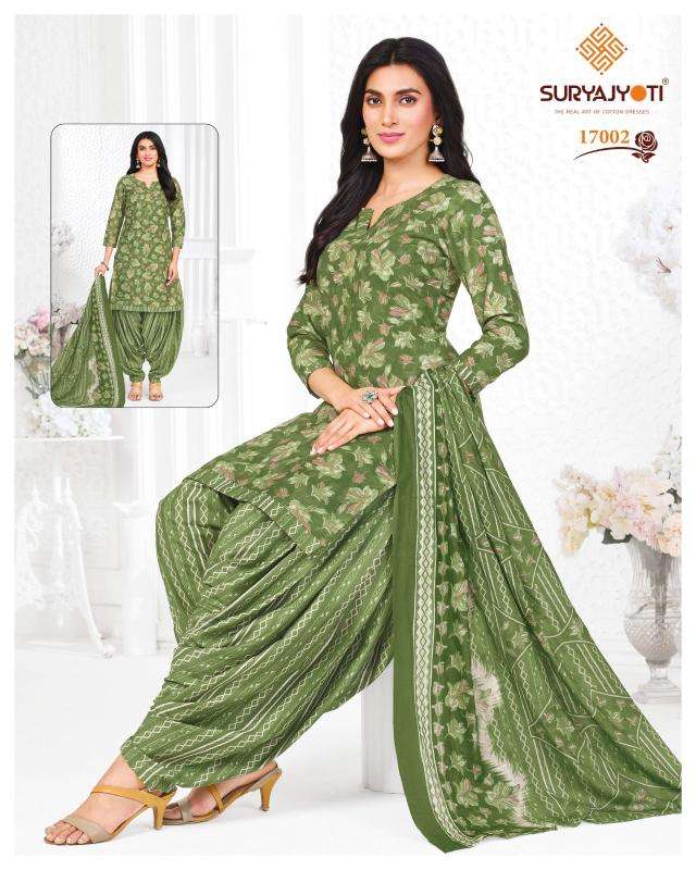Suryajyoti trendy patiyala vol-17 wholesale market in surat for dress materials