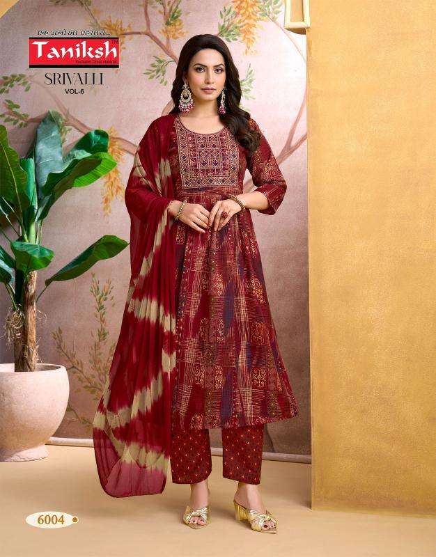 Taniksh srivalli vol 6 Surat kurti exporters