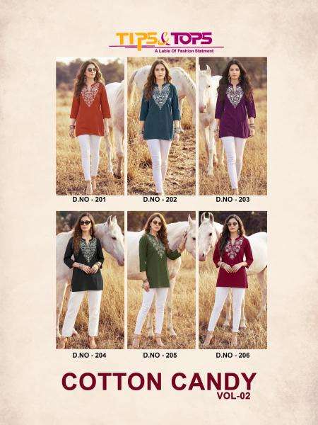 Tips & tops cotton candy vol 2 wholesale kurti set india
