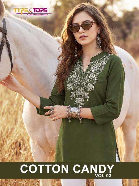 Tips & tops cotton candy vol 2 wholesale kurti set india