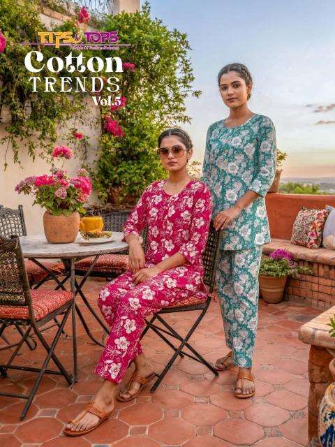 Tips & tops cotton trends vol 5 coord set Shops in kolkata