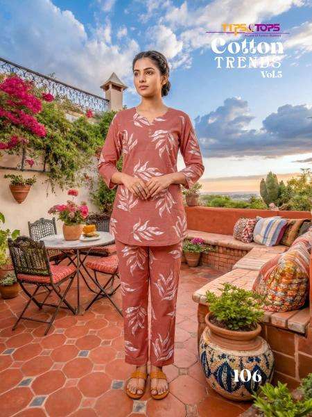Tips & tops cotton trends vol 5 coord set Shops in kolkata