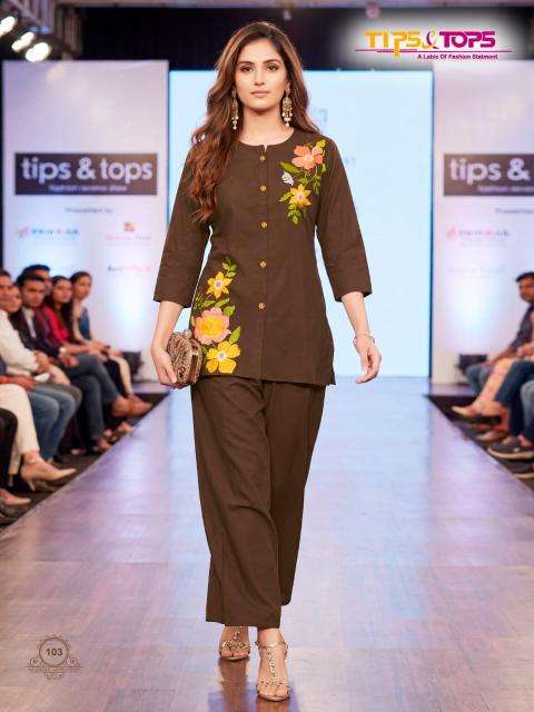 Tips & tops summer love coord set cheapest wholesale kurti market in india
