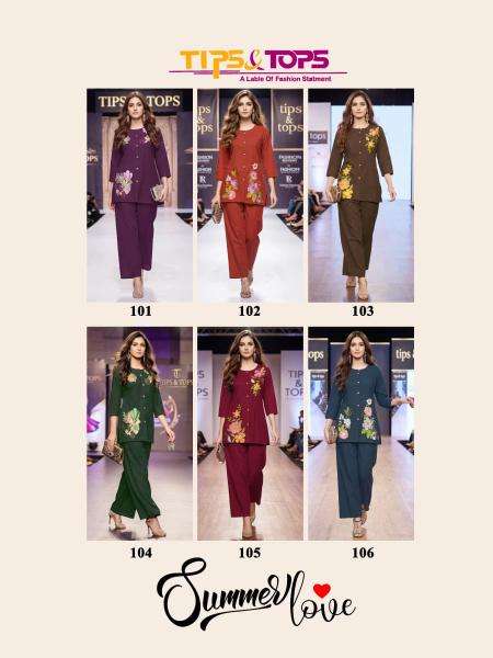Tips & tops summer love coord set cheapest wholesale kurti market in india